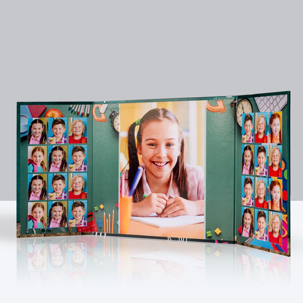 Τρίπτυχο Σχολικό με Σκληρό Εξώφυλλο – Μισά Πτερύγια - Image 5